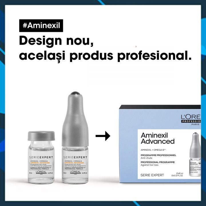 L'oreal Serie Expert Aminexil + Omega 6 Aminexil advanced anti - thinning hair programme double action 6ml x 10