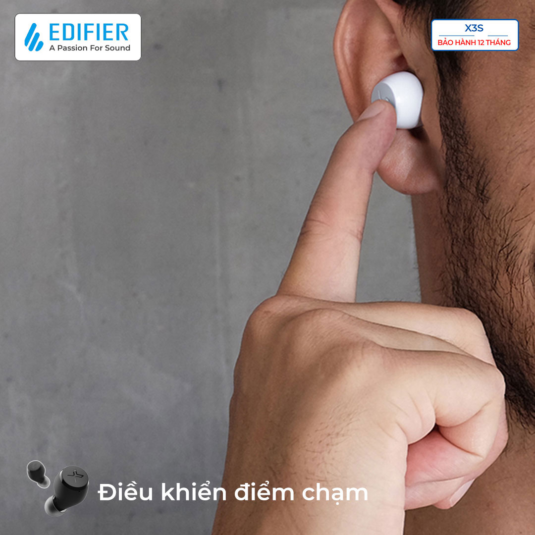 Tai nghe bluetooth Edifier X3s Qualcomm AptX Pin 28 giờ Game mode Khử ồn đàm thoại - Hàng chính hãng