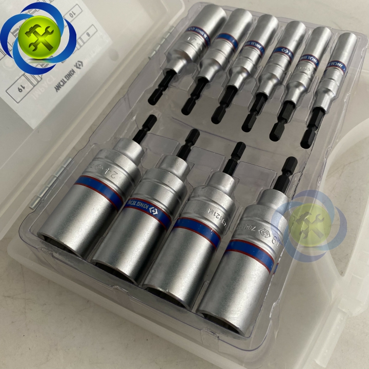Bộ tuýp chuôi lục giác 6.35mm Kingtony 1010CMR 10 chi tiết