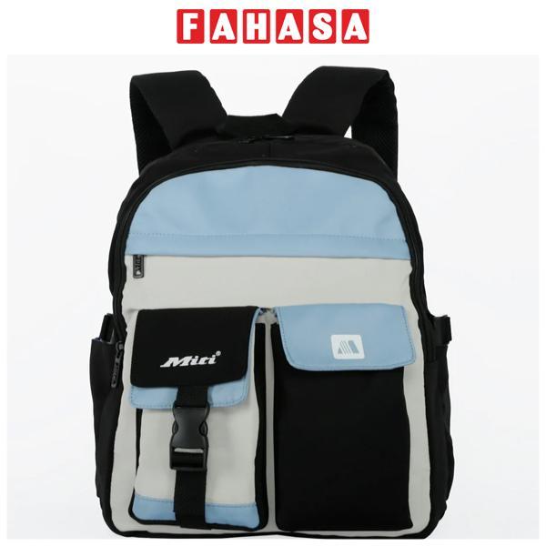 Ba Lô Teen - Miti BL22156_Den_X.B - Đen - Xanh Biển