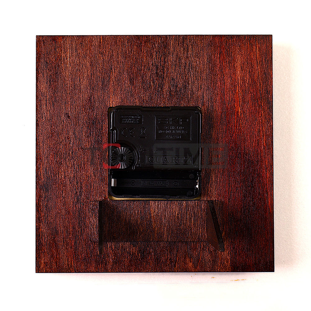 Đồng Hồ Để Bàn Gỗ Nghệ Thuật 3D - Khắc Laser - Kim Trôi Không Ồn