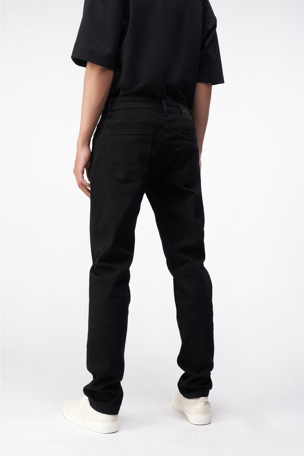 Quần Jean nam Routine màu đen form slimfit có độ co giãn 10F20DPA102CR2