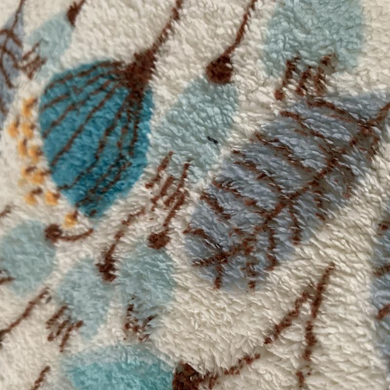 Phòng ngủ vòng tròn thảm phòng tắm dễ thương với pom poms rìa cây hoa có thể giặt thảm ném thảm sàn mềm chống trượt đường kính ， 40 cm