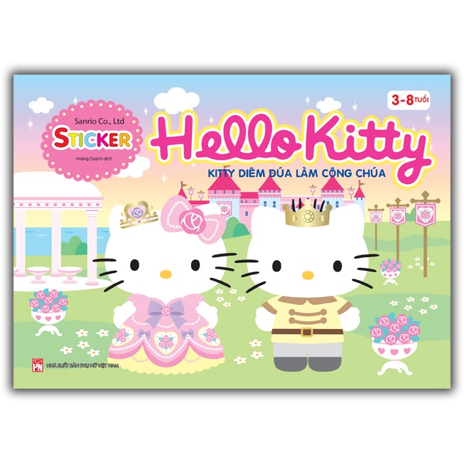 Sách - Hello Kitty - Kitty diêm dúa làm công chúa (3-8 tuổi)