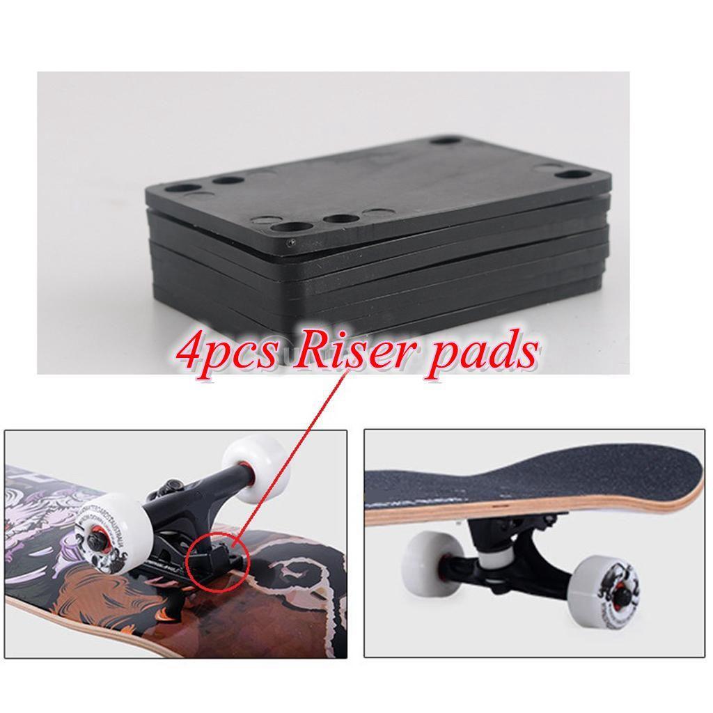 Skateboard Bearings Inline Longboard Skateboard Riser Pads