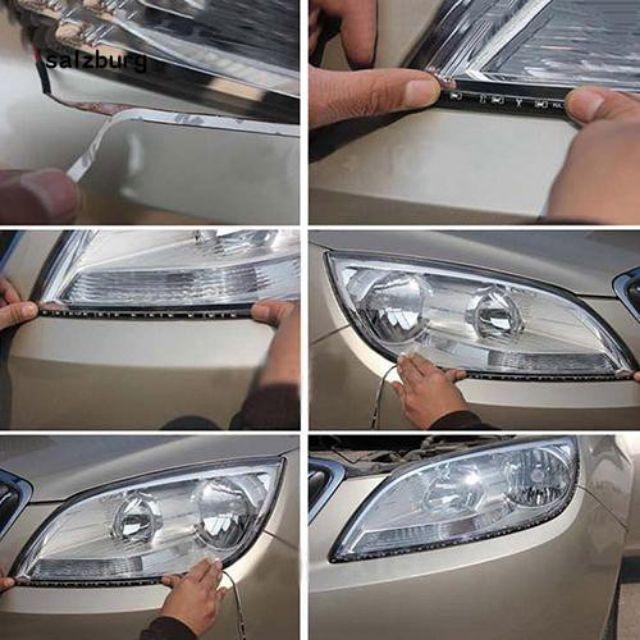 Đèn Led dây chíp 5050 siêu sáng DC 12v dùng cho ôtô xe máy kích thước 30cm