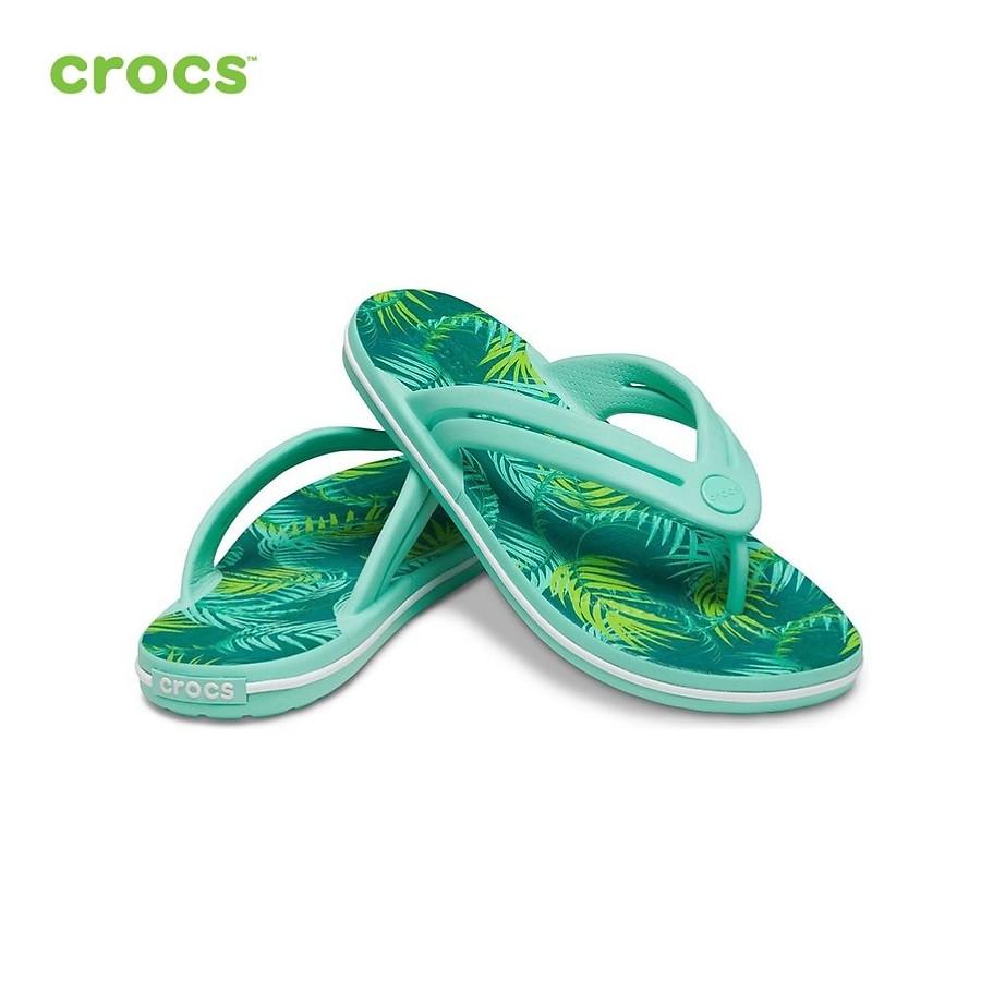 Dép Xỏ Ngón Nữ Crocs Tropical Crocband 207178