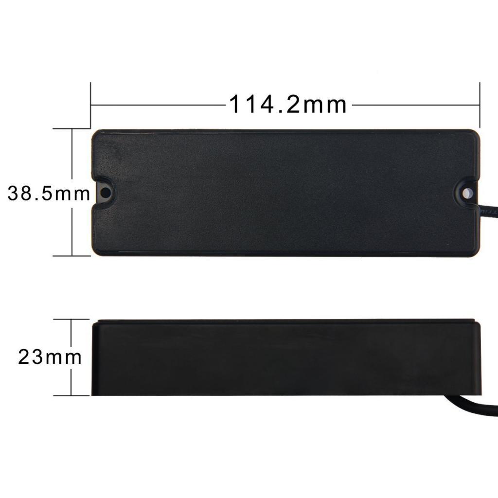 2 chiếc 6 Dây Đen Soapbar Bán Tải Âm Sáng 11k cho Guitar Bass Điện