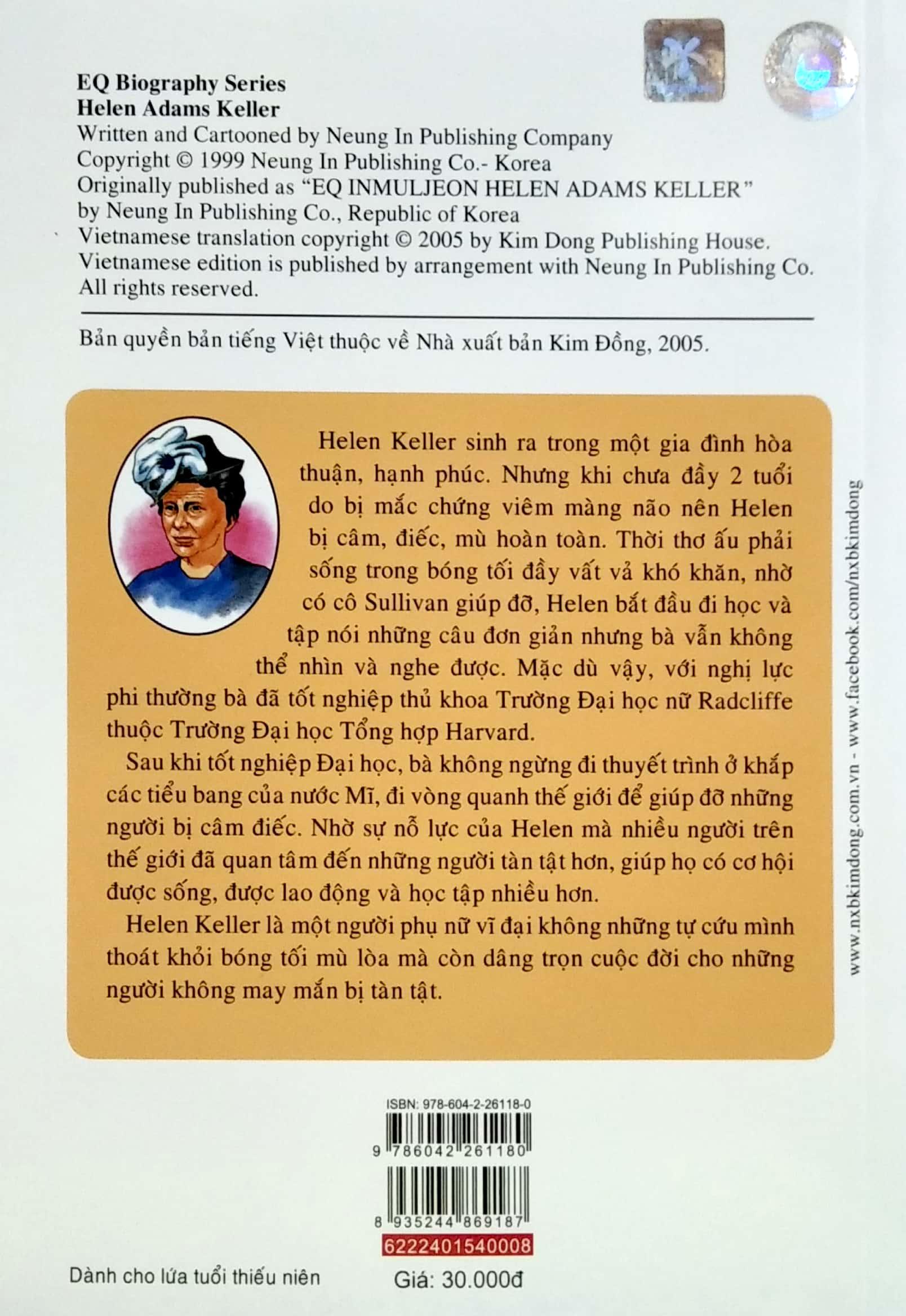 Danh Nhân Thế Giới: Helen (Tái Bản 2022)