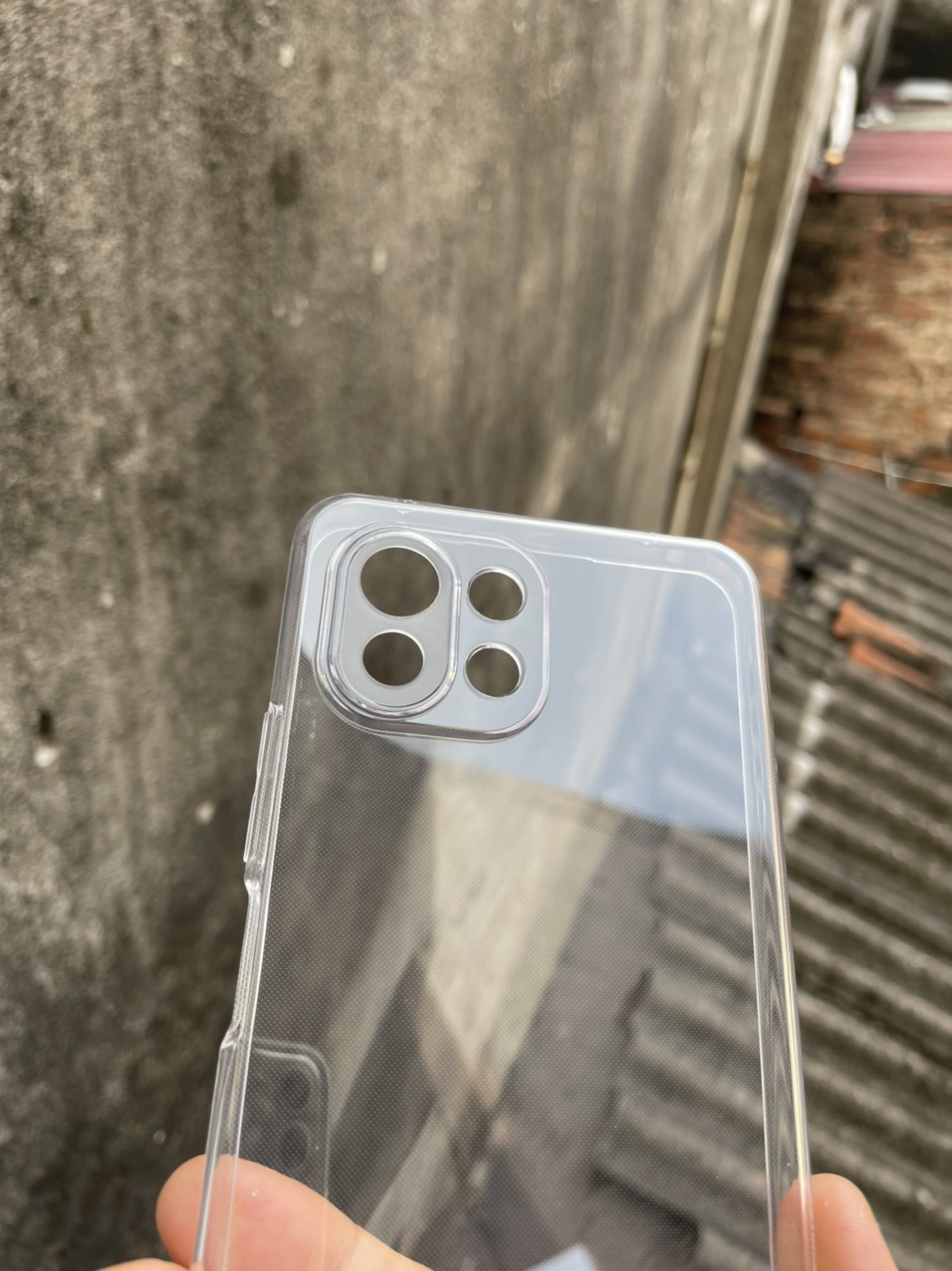 Ốp lưng silicon cho Xiaomi Mi 11 Lite 5G NE - hãng Gor trong suốt, bảo vệ camera Hàng nhập khẩu