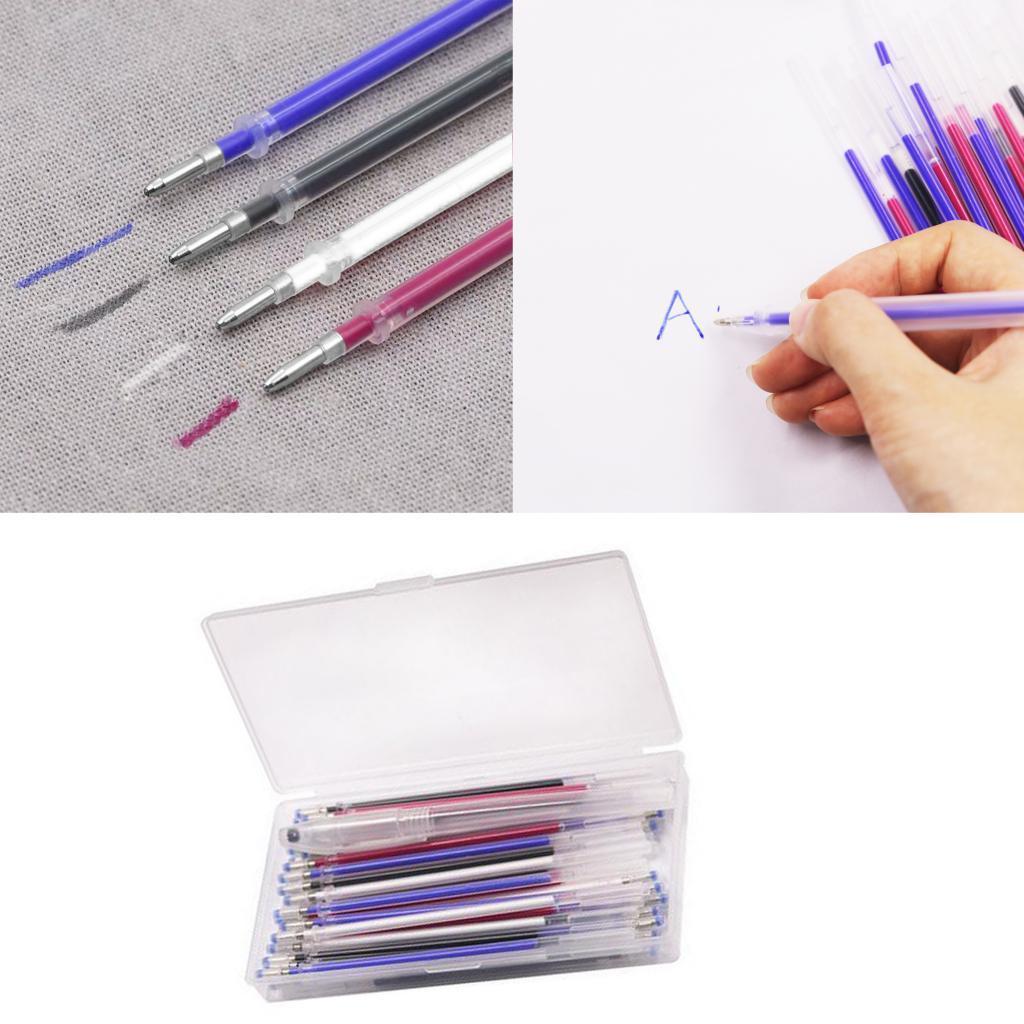 120Pcs Erase Pens Erasable Fabric Refills Marking Pens Mixed Color