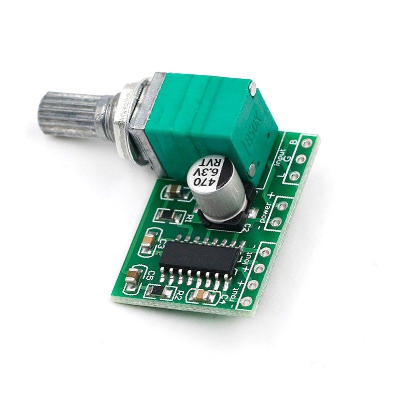 Bo mạch khuếch đại âm thanh 3W có chiết áp, dùng điện 5V hoặc nguồn điện USB