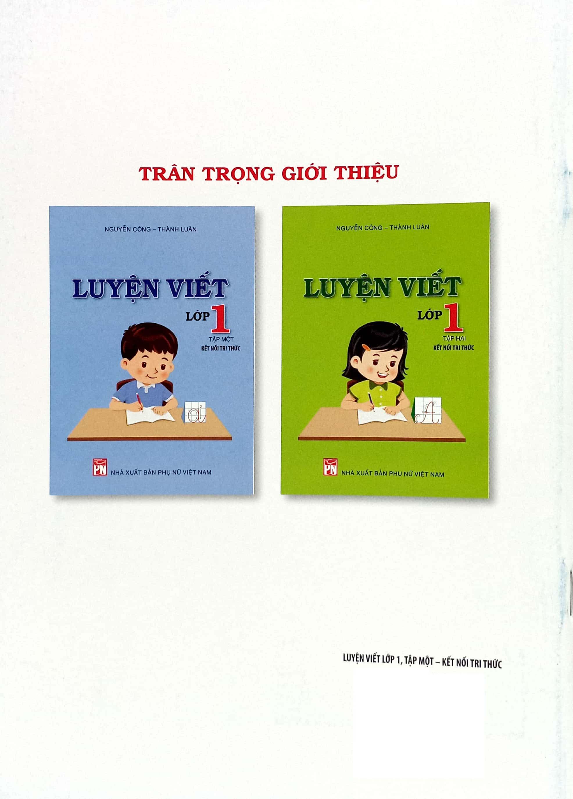 Luyện Viết Lớp 1 - Tập 1 (Kết Nối Tri Thức)