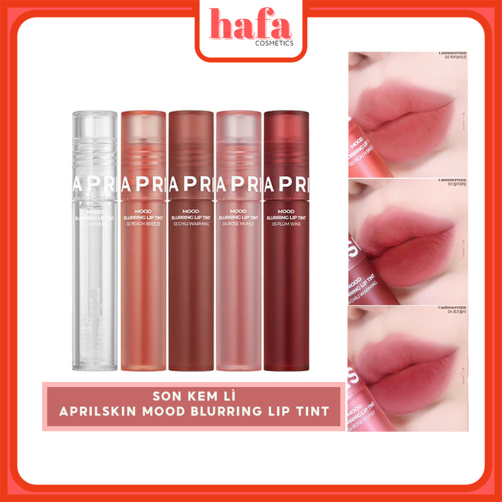 Son kem lì Aprilskin Mood Blurring Lip Tint 4g