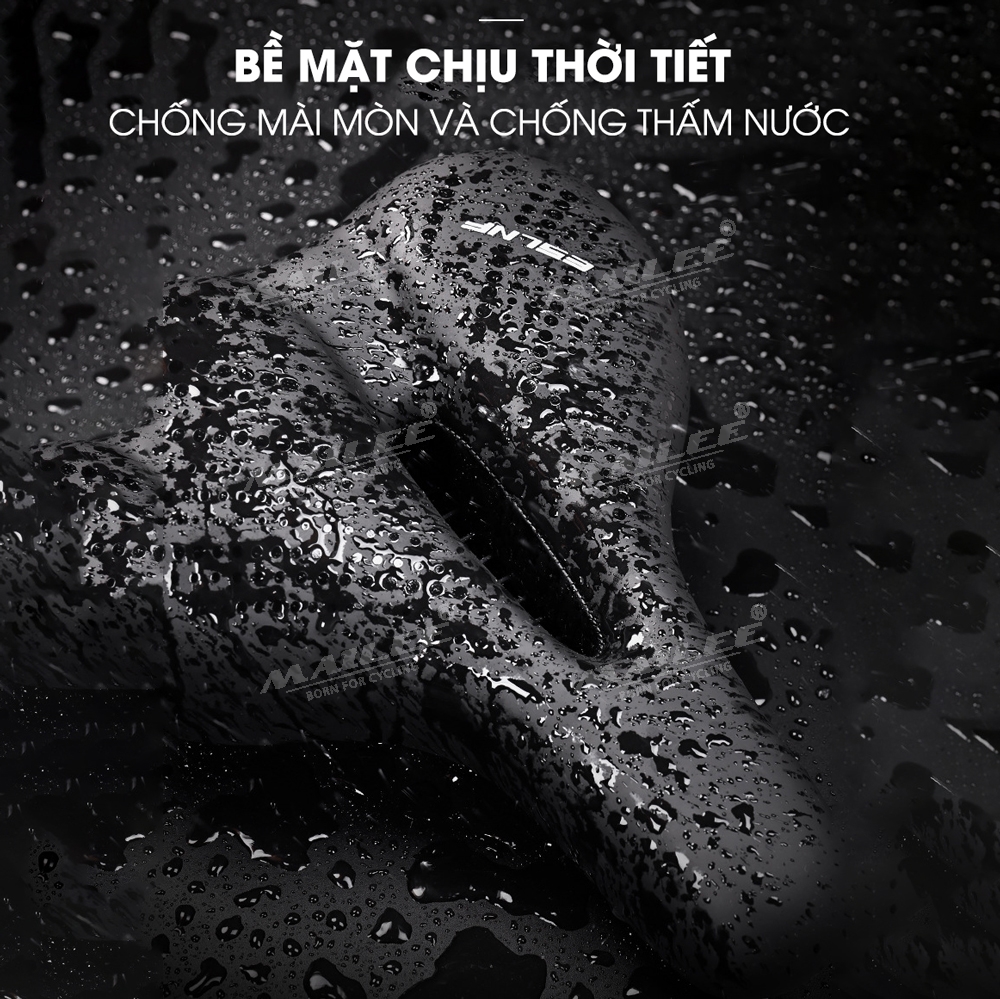 Yên BÉO Xe Đạp ESL-01 Mút Chống Sốc Dày Thoải Mái với bọc da PU, Giảm Chấn Bóng lò xo, khung cong kim loại chắc chắn cho xe đạp MTB, xe thể thao, có khe trượt lắp đèn, 2 cách lắp đặt - Mai Lee