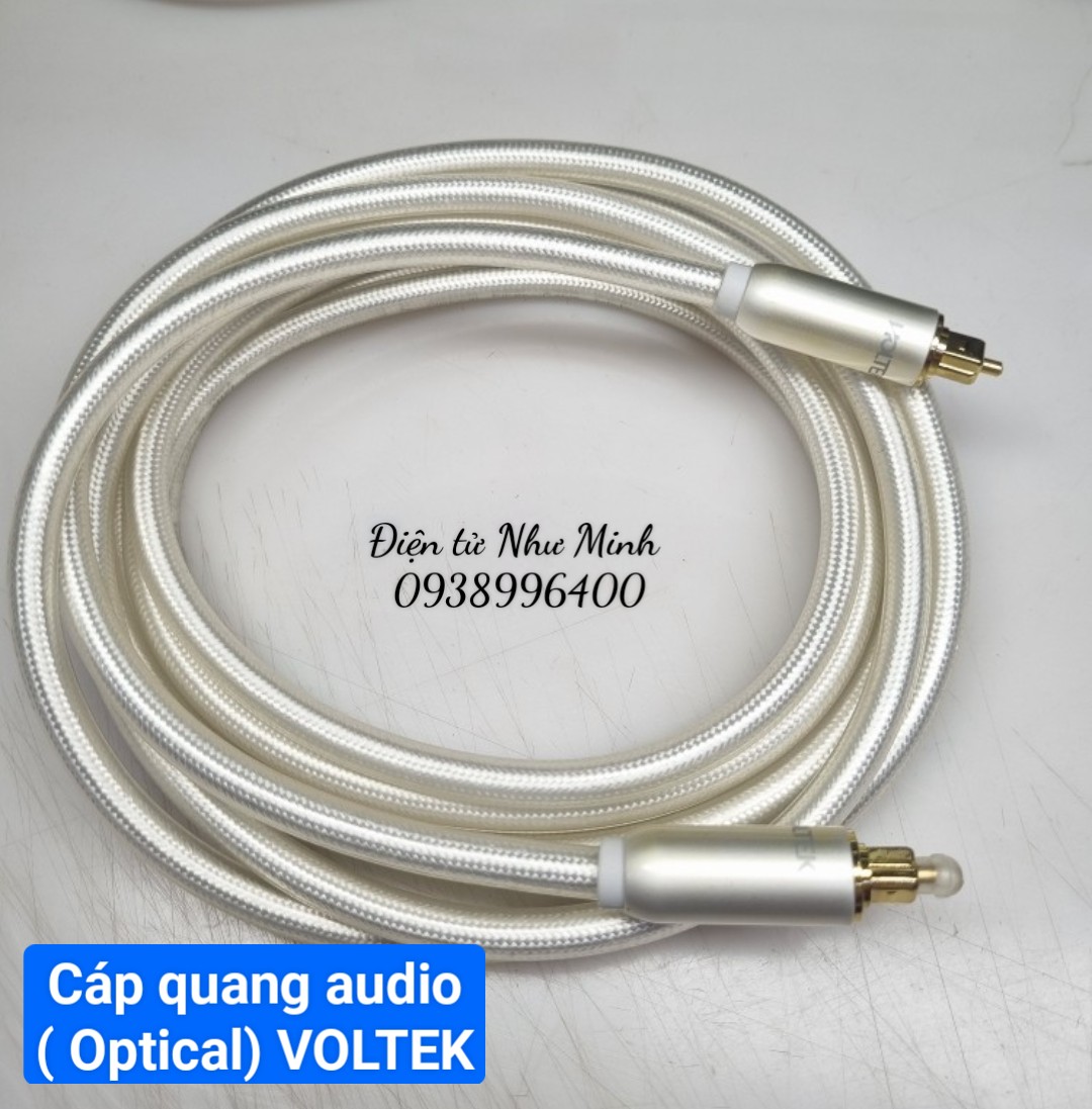 Dây Cáp Quang Audio Cao cấp VOLTEK có lưạ chọn độ dài 2M~3mét - Hàng Chính Hãng