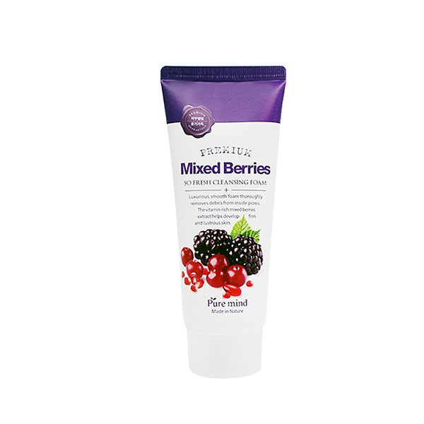 Sữa Rửa Mặt Hỗn Hợp Dâu Tằm Pure Mind Mixed Berries Cleansing Foam