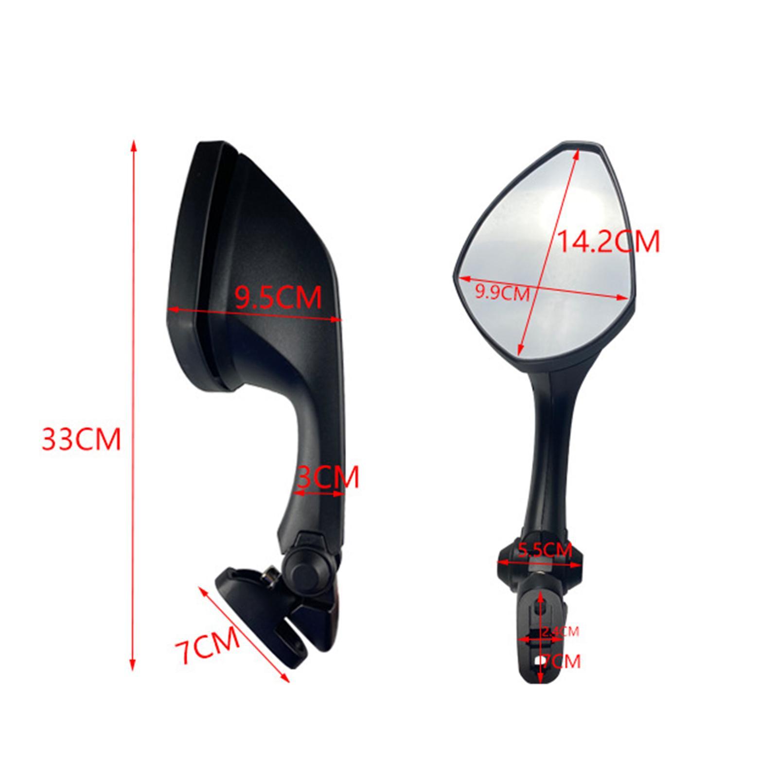 1 Pair Universal Motorcycle Rearview Mirror Left and Right Repair Parts Direct Motorcycle Accessories