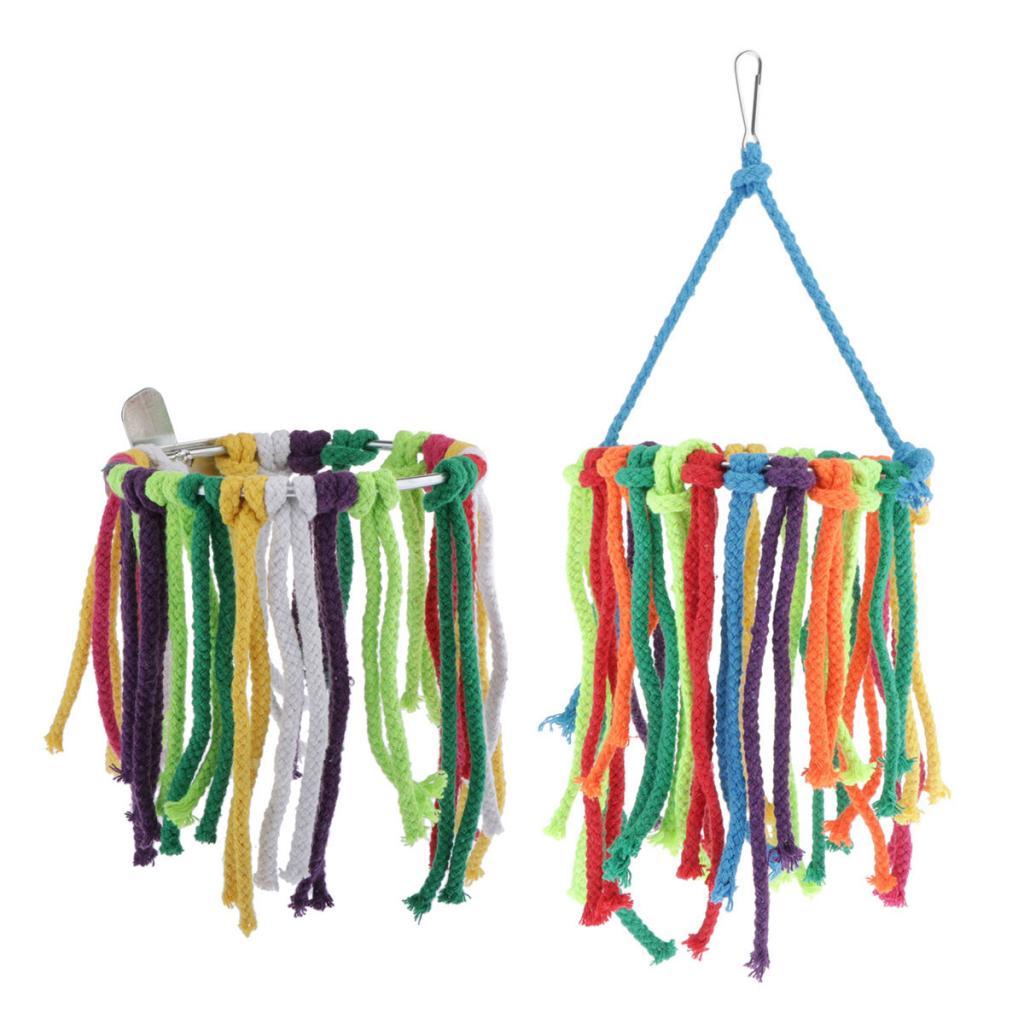 Birds Parrot Chew Toys Cage Shredder Foraging Toy For Small Bird Hanging Toy