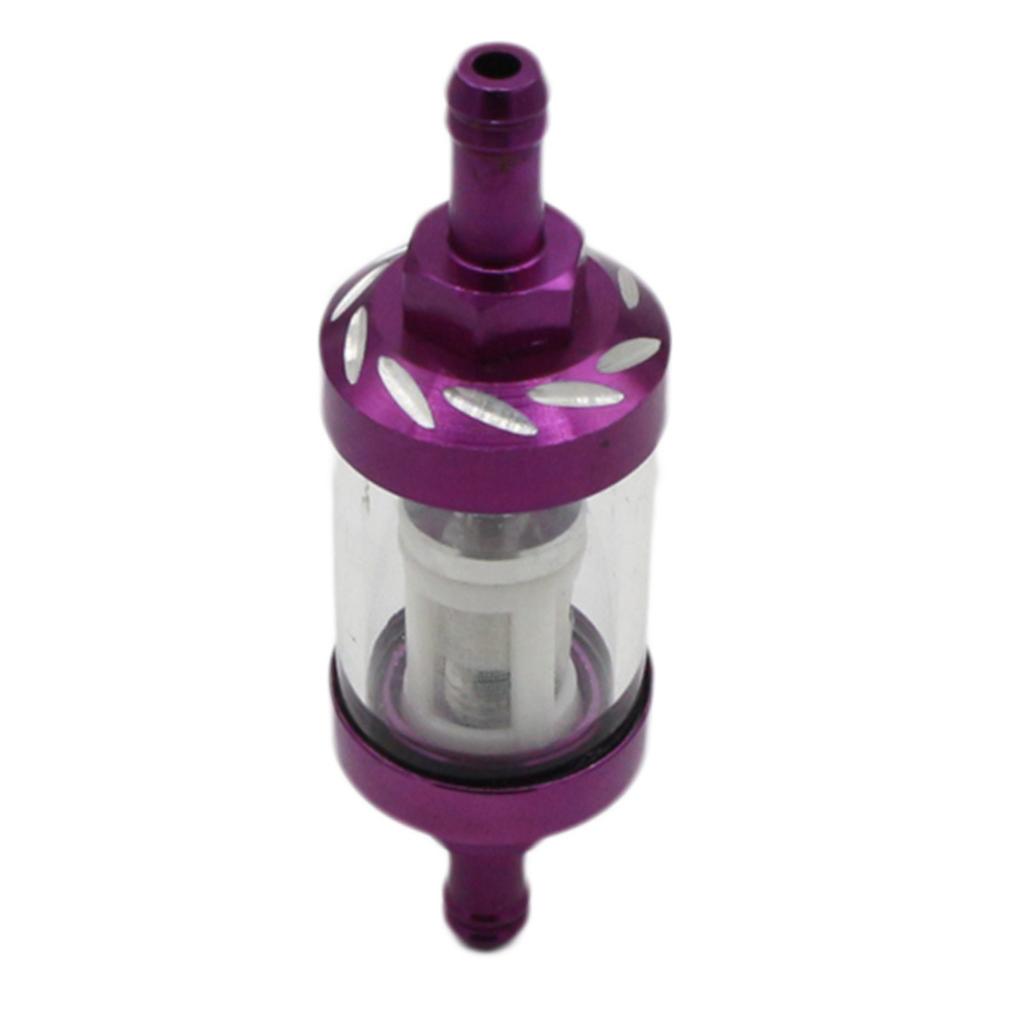 CNC Universal Scooter Dirt Pit Bike Go Kart 8 Mm 5/16 "Bộ Lọc Nhiên Liệu Màu Tím