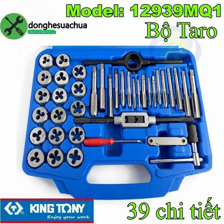 Bộ taro Kingtony 12939MQ1 có 39 chi tiết dùng taro ren trong và ren ngoài