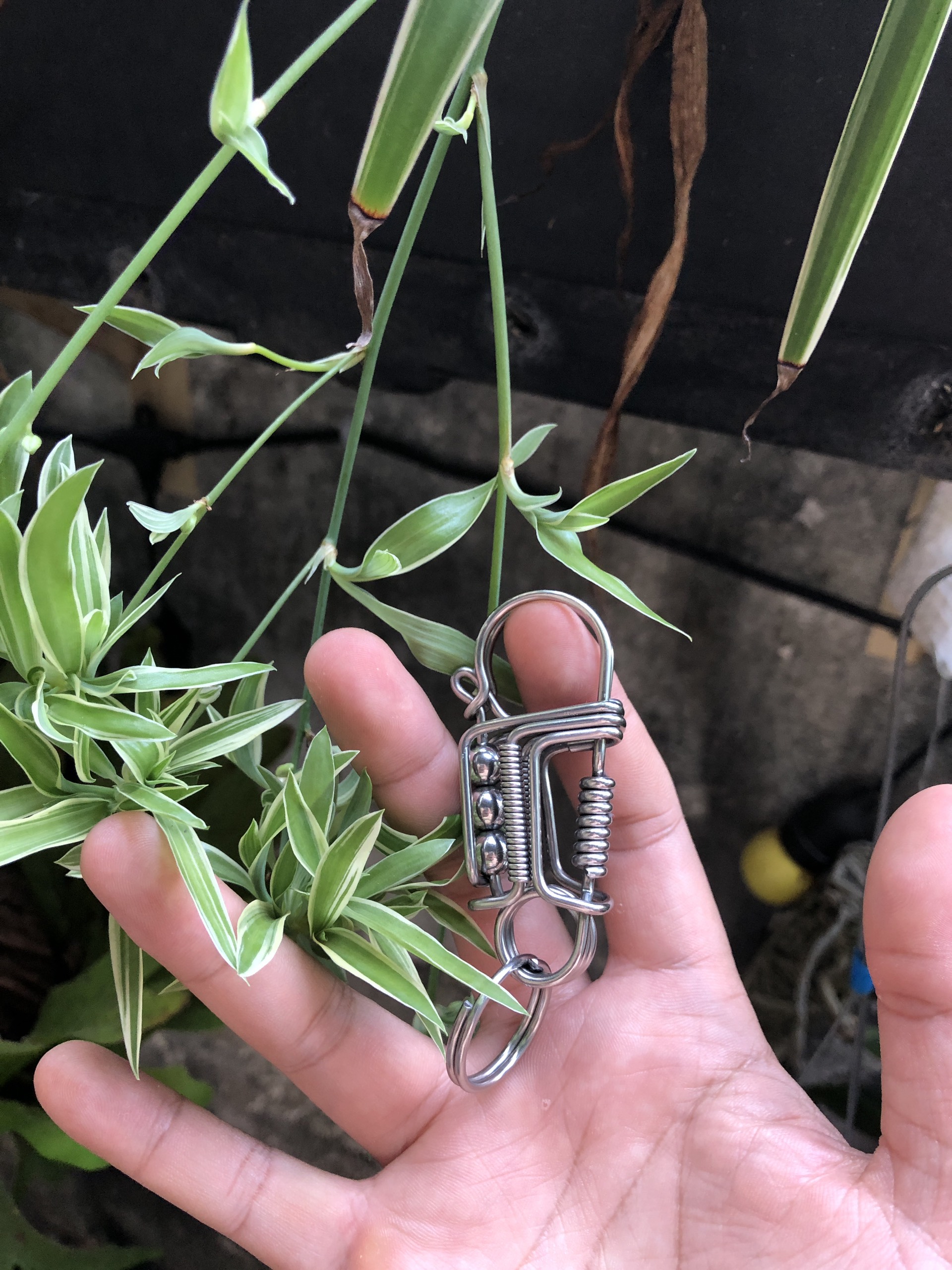 Móc Khóa Inox 304 Uốn Hình Motor, Móc Khóa Thủ Công, Móc Khóa Phong Cách Mới Lạ, Cá Tính, Quà Tặng cho Bạn Trai, Gia Đình