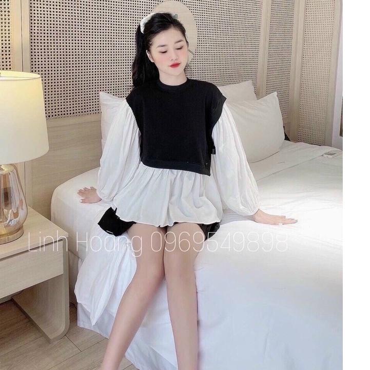 Áo bầu thu đông công sở thời trang