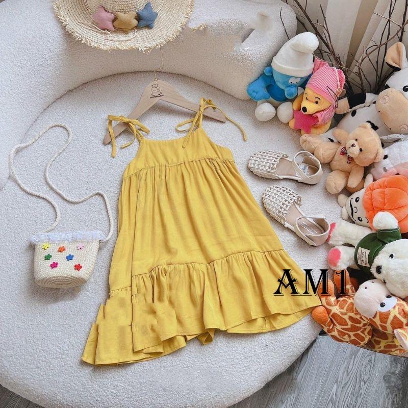 Váy maxi dây điều chỉnh bé gái TB19 Váy Maxi Đi Biển Cho Bé Váy 2 Dây Đũi Siêu Mềm