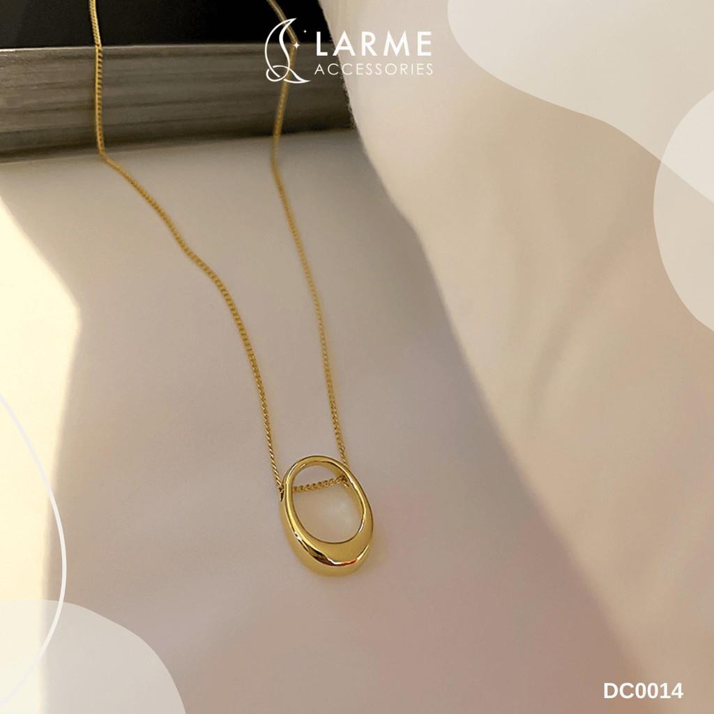 Dây chuyền, vòng cổ nữ oval phong cách Hàn Quốc Larme accessories - DC0014