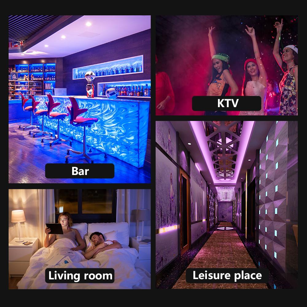 Dây Đèn Led 5m 5050 Rgb Đổi Màu Kèm Điều Khiển Từ Xa