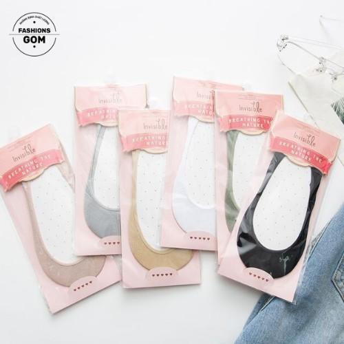 Tất Lười nữ Cotton Cao Cấp, Tất Nữ mang Giày Lười, Giày Búp Bê Mềm Mịn thoáng mát - Ngắn Mũi Không Lộ Tất