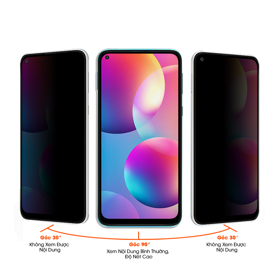 [Miếng dán màn hình] Kính cường lực chống nhìn trộm dành cho Xiaomi Redmi Note 11 / Note 11 Pro / Note 11 Pro+ - Hàng Chính Hãng