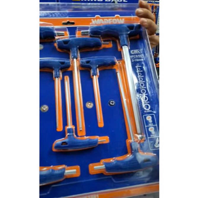 BỘ 8 CỜ LÊ LỤC GIÁC ĐẦU BI TAY CẦM CHỮ T WHK3481 WADFOW - HÀNG CHÍNH HÃNG