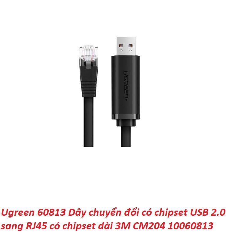 Ugreen UG60813CM204TK 3M cáp lập trình USB ra RJ45 - HÀNG CHÍNH HÃNG