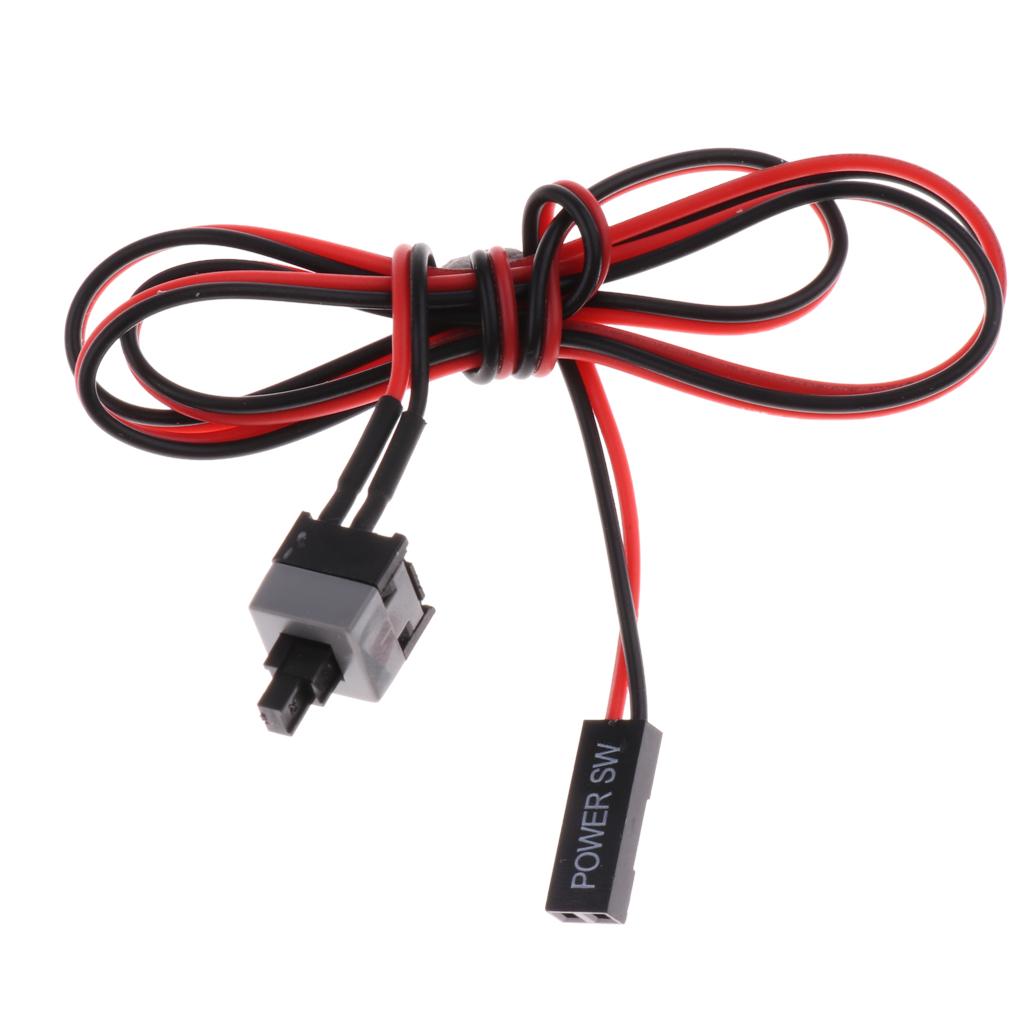 5Pcs Computer Case Power Supply Reset Switch ATX Cable For Motherboard