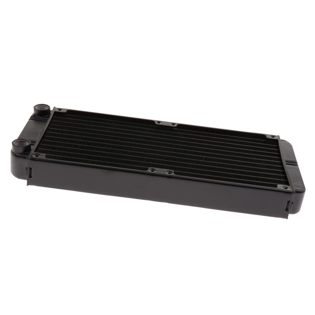 12Pipe Aluminum Radiator Water Cooler Cooling for CPU Heatsink Screw 240mm