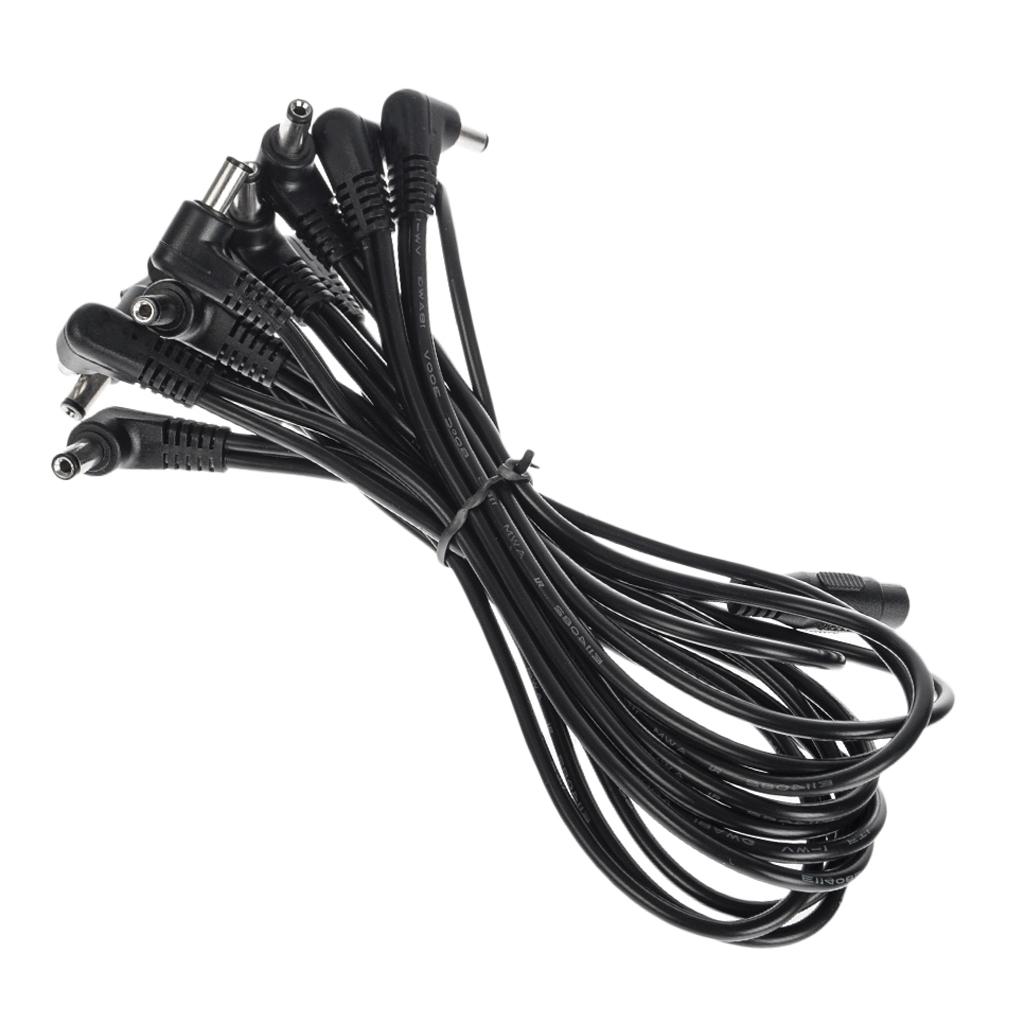 5pc Power Supply for Guitar Effect Pedals with Cable 11 Way Daisy Chain Cord