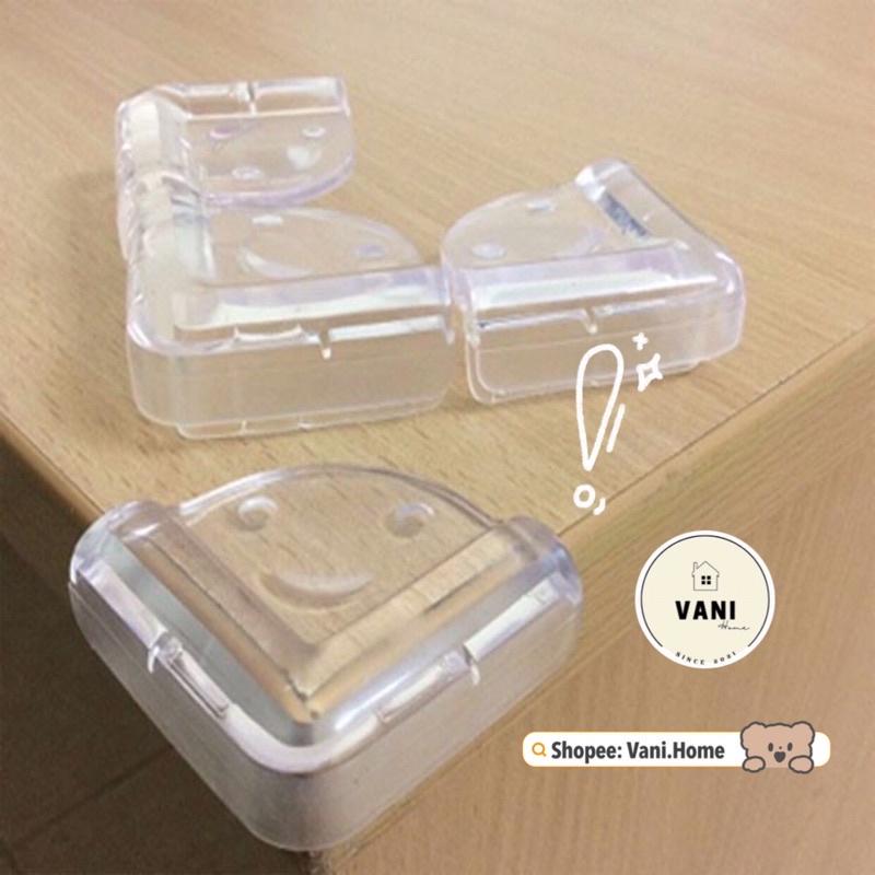 Miếng bọc cạnh bàn bằng Silicon chống va chạm bảo vệ an toàn cho bé CHỮ L - Miếng bịt góc bàn chống va đập kiểu vuông L