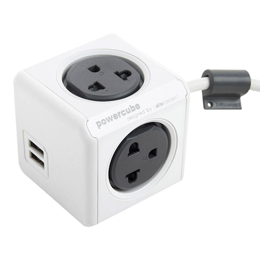 Ổ Cắm Điện Allocacoc PowerCube Extended USB 1.5M - Hàng Chính Hãng