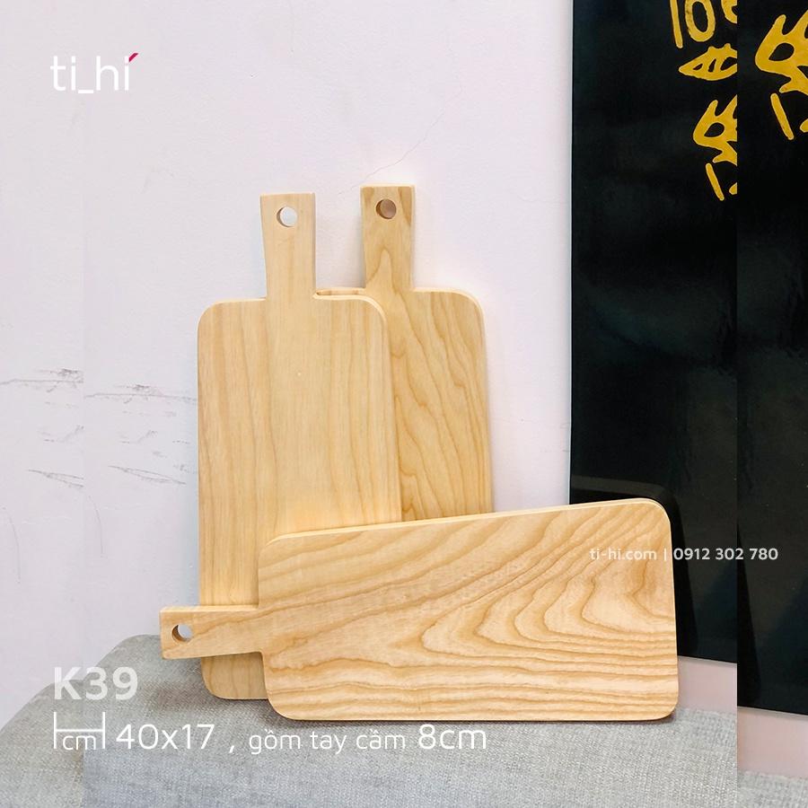 Thớt gỗ có tay cầm 40x17cm