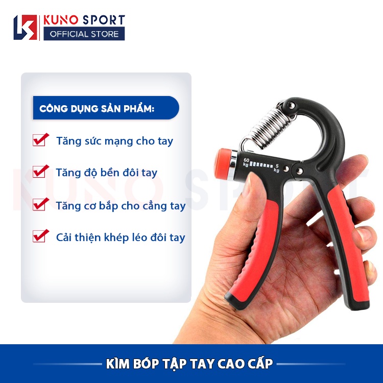 Kìm Tập Cơ Tay KUNOSPORT Loại Không Đếm Số