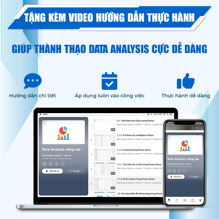 Sách Data Analysis Chính Hãng, Bộ 2 Cuốn Từ Cơ Bản Đến Nâng Cao, Có Tặng Kèm Video Hướng Dẫn