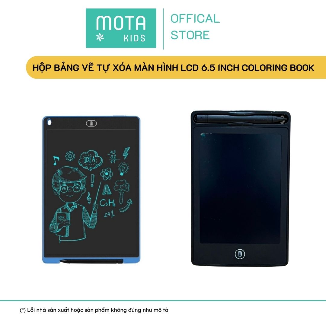 [MCY-Q6 - Mota Montessori] Đồ chơi cho bé Bảng vẽ tự xóa màn hình LCD 6.5 inch coloring book - Hàng chính hãng