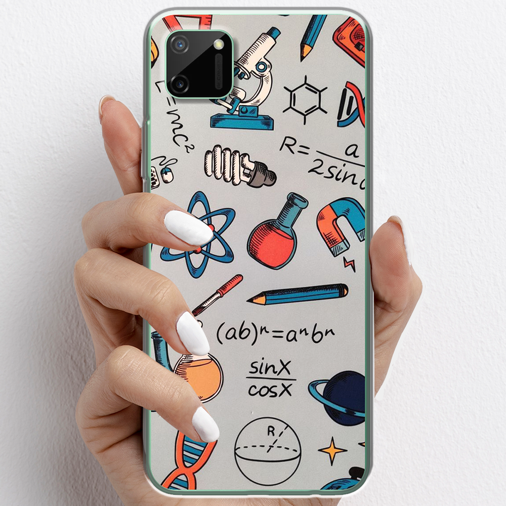 Ốp lưng cho Realme C11 nhựa TPU mẫu Dụng cụ hóa học