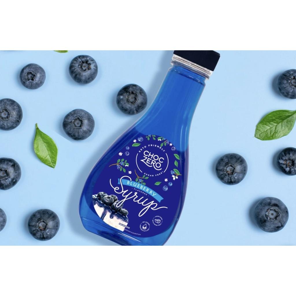 SI-RÔ VIỆT QUẤT KHÔNG ĐƯỜNG - ĂN KIÊNG KETO Choczero Blueberry Syrup, Sugar-Free, Non-GMO, Gluten-Free, 340g (12 oz)