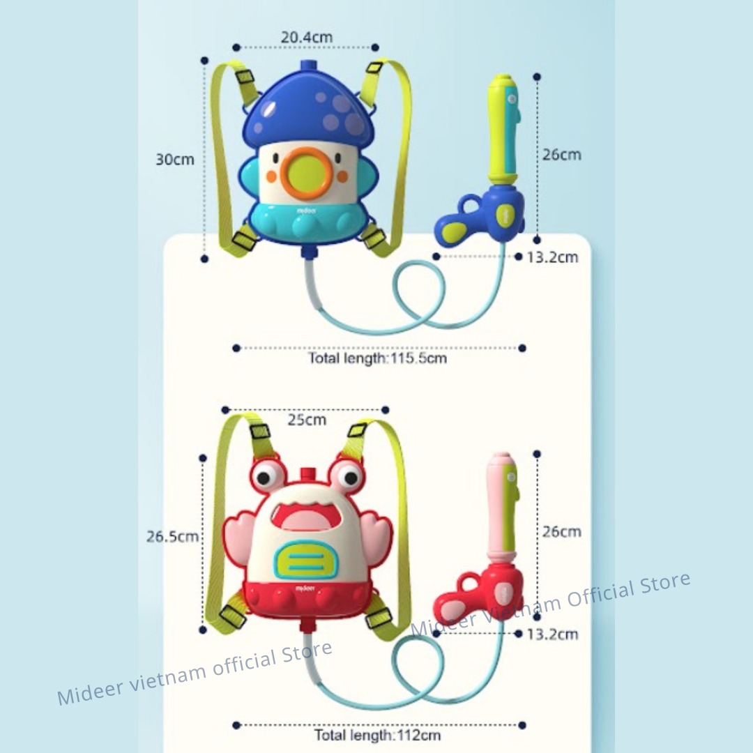 Đồ chơi balo bắn nước đồ chơi balo Mideer Backpack Water Gun