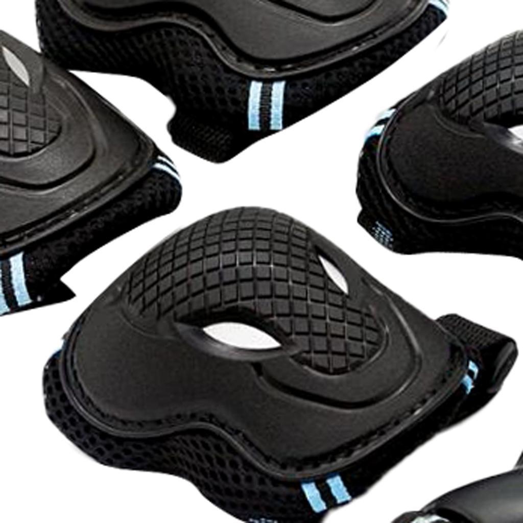 6 Pieces Adult Kids Knee Pads Elbow Pads Wrist and guard of hand for Skateboarding Cycling Inline Skating Roller Blading Protective Gear