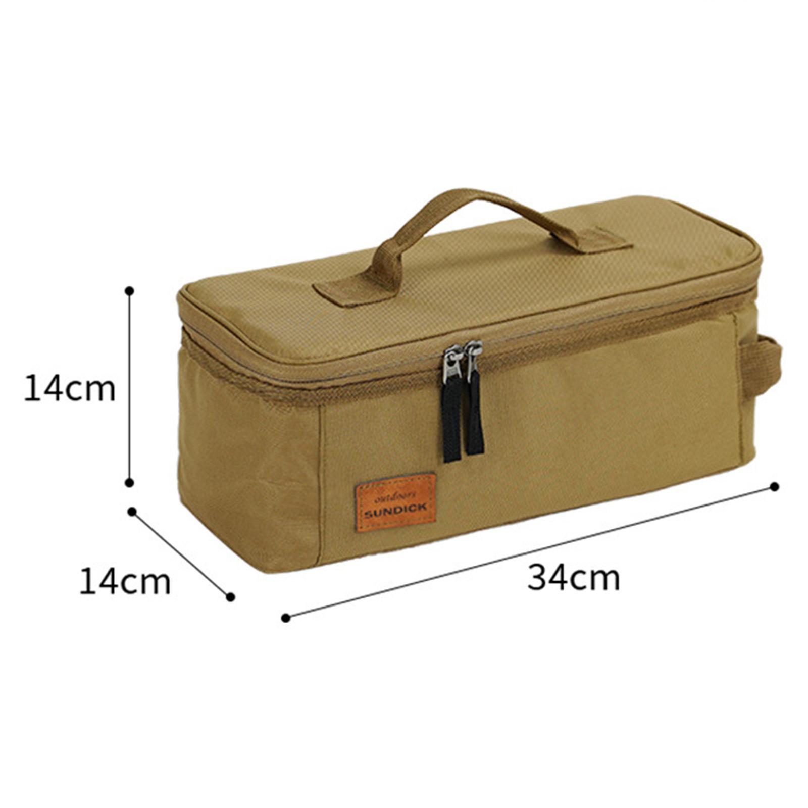 Camping Cookware Kit Storage Bag Carrying Bag for Pot Pan, Gas Canister Backpacking Stove Storage Case Tote Bag for Outdoor