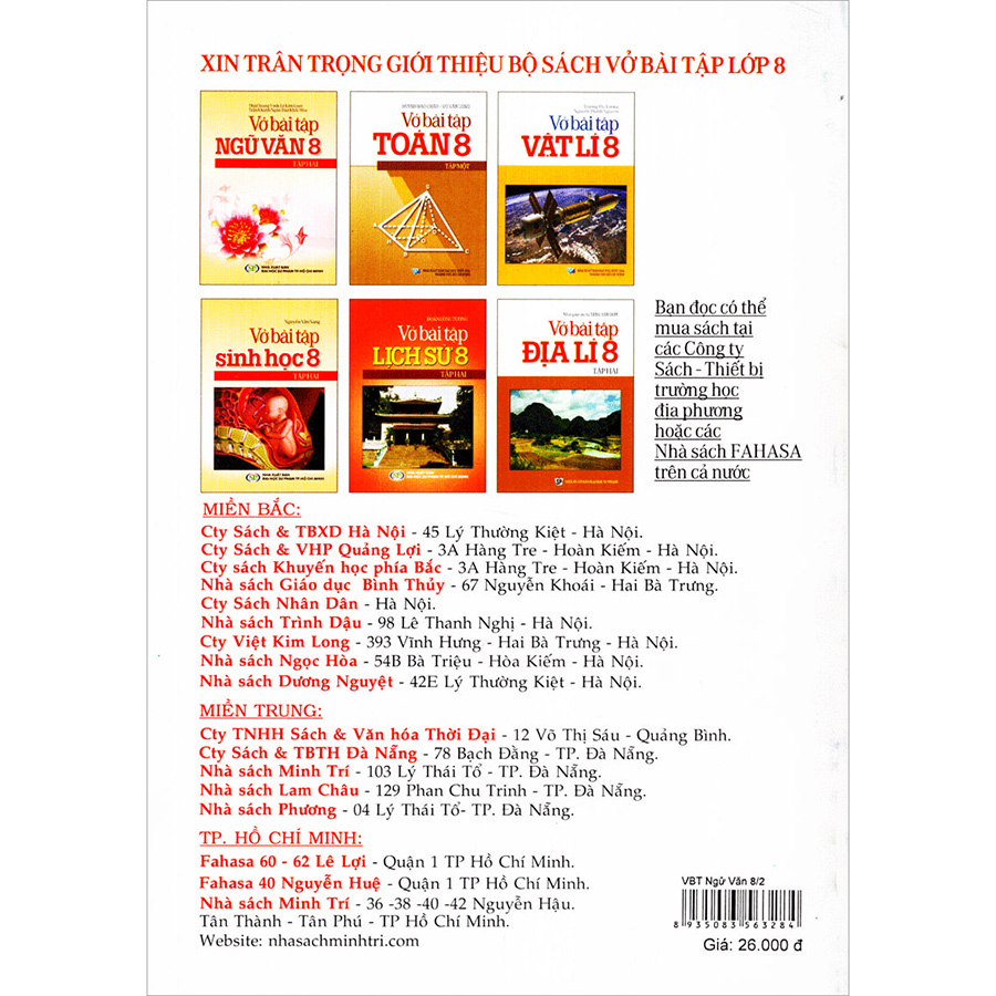 Vở Bài Tập Ngữ Văn Lớp 8