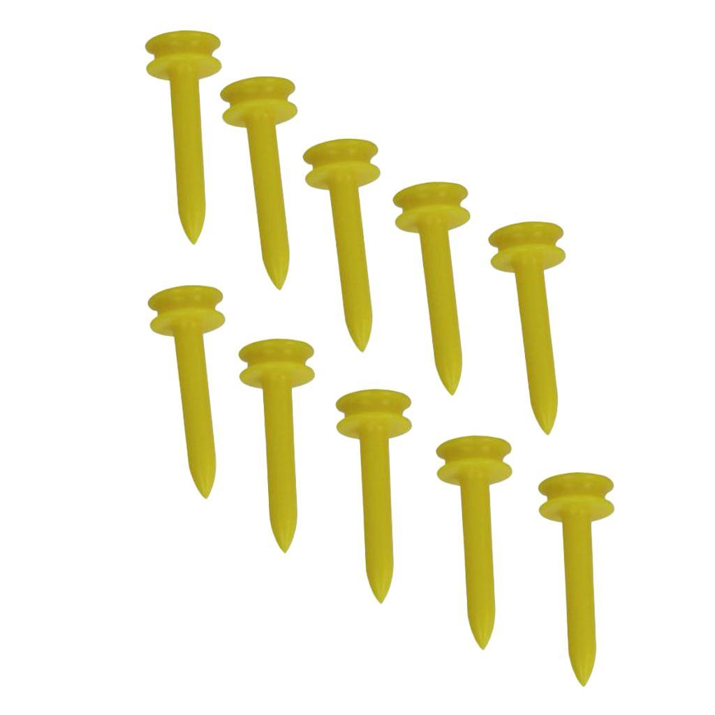 2-5pack 10 Pieces Plastic Golf Tees Limited Tee Divot Tools Golf Accessory